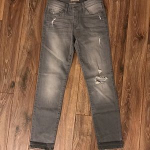 SOLD Banana Republic Distressed Grey Denim sz 0